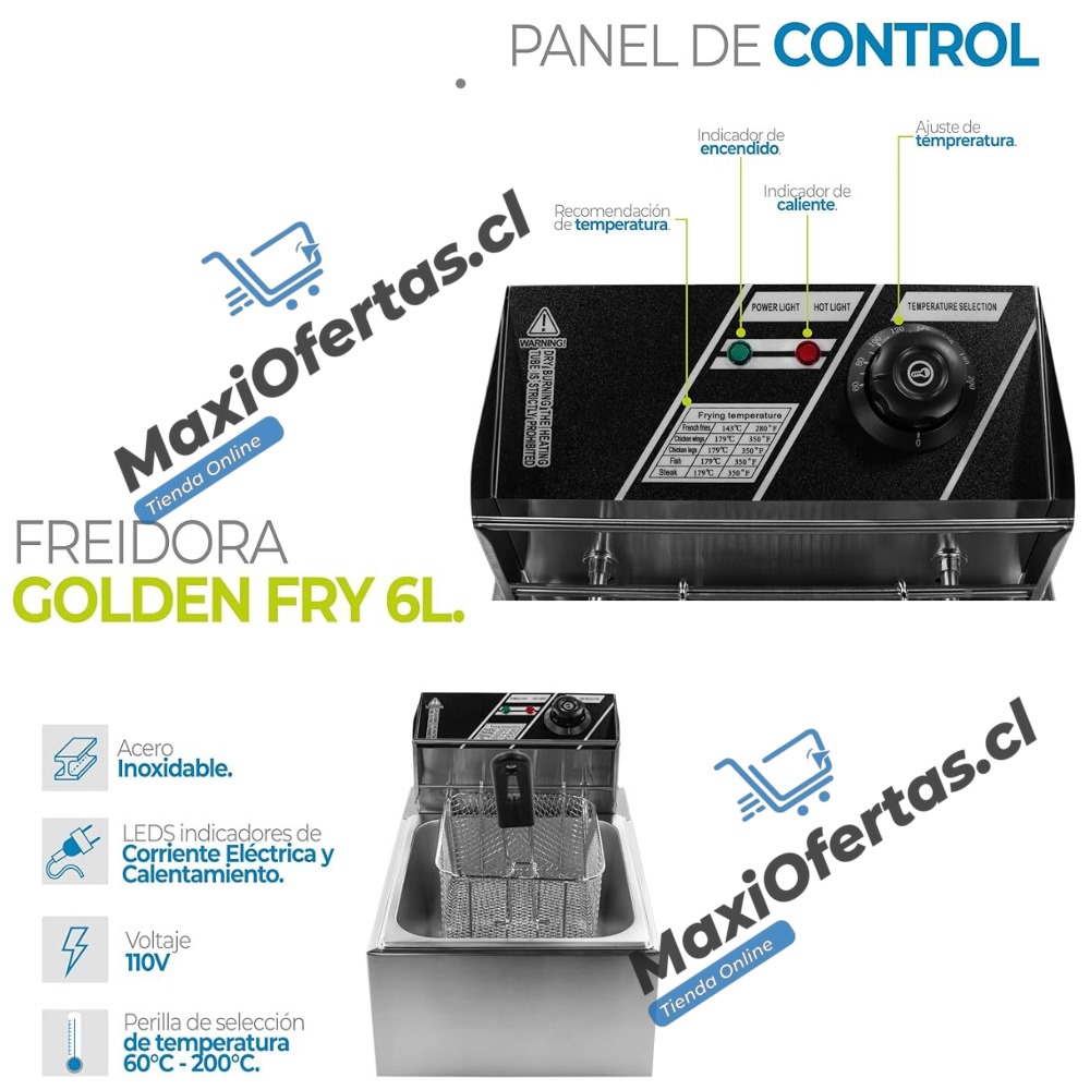 FREIDORA ELECTRICA 6 LITROS - Imagen 4