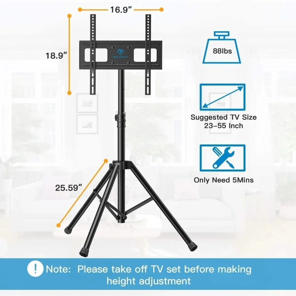 SOPORTE PARA TV CON TRIPOIDE DE 32 A 55 - Imagen 2