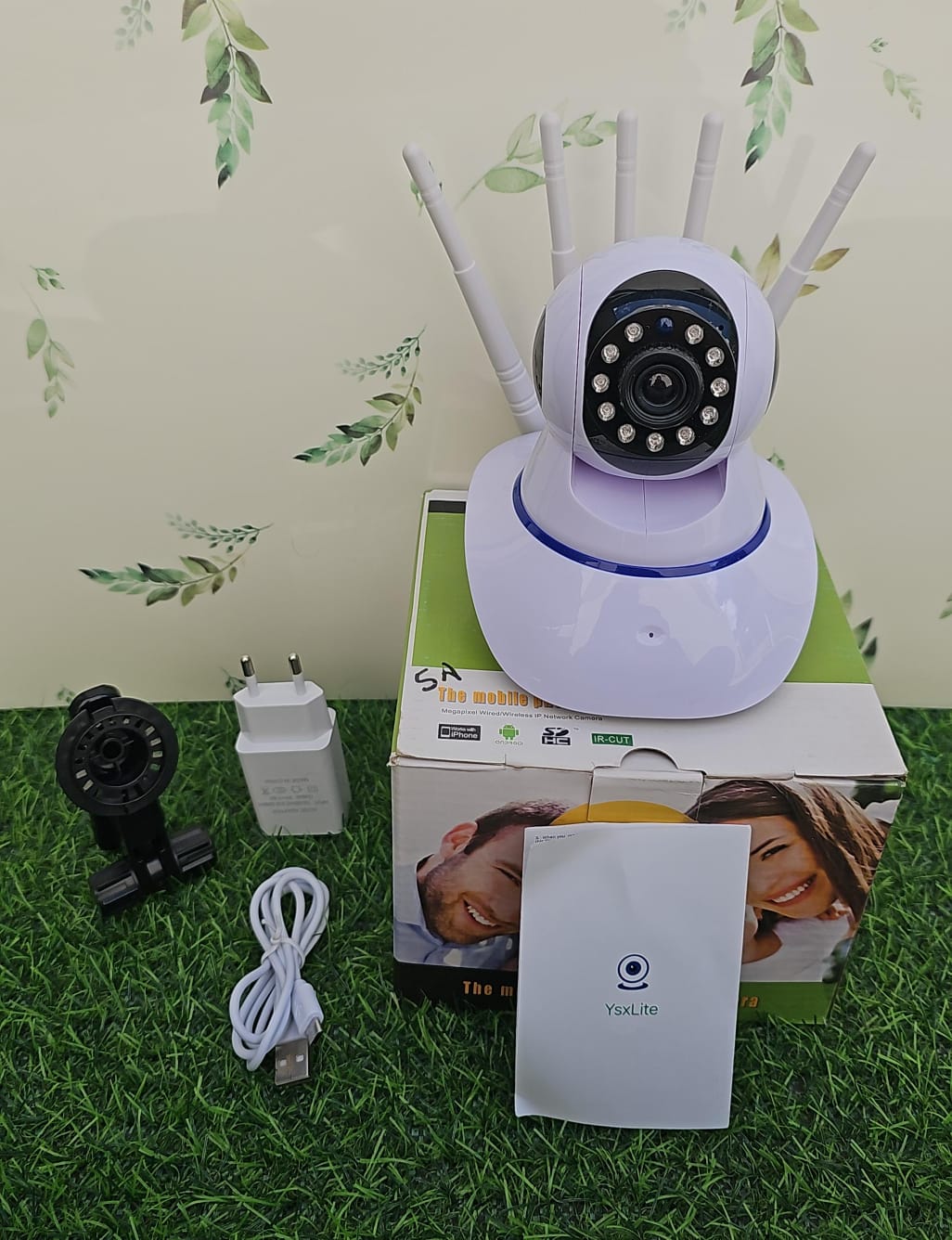 CAMARA INTERIOR WIFI 5 ANTENAS APP YOSSE