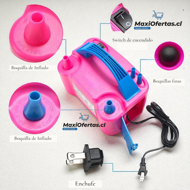 INFLADOR DE GLOBOS ELÉCTRICO - Imagen 3