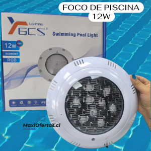 FOCO DE PISCINA DE 12 WATTS MULTICOLOR