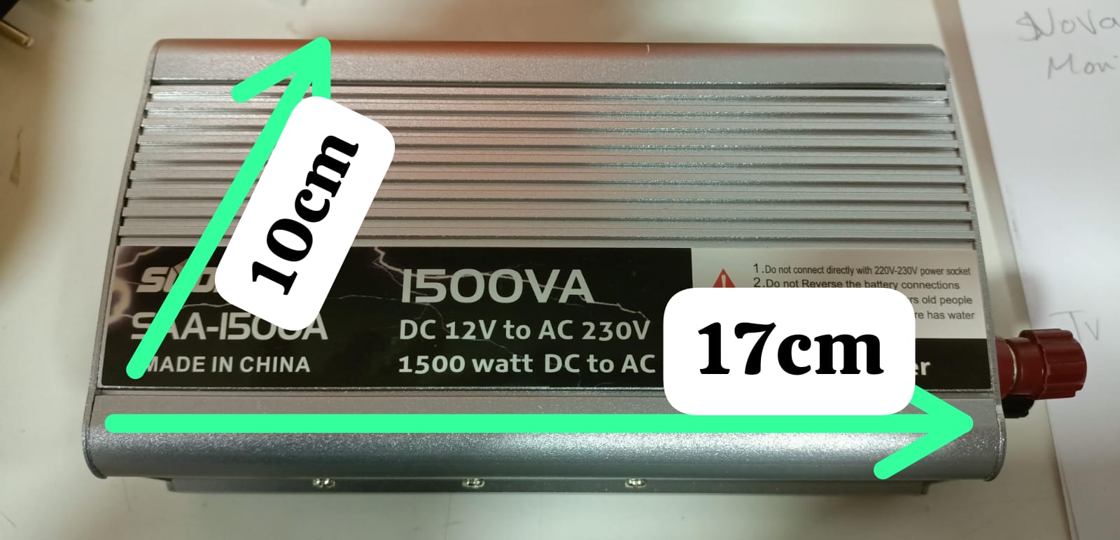 CONVERSOR INVERSOR DE 1500W - Imagen 8