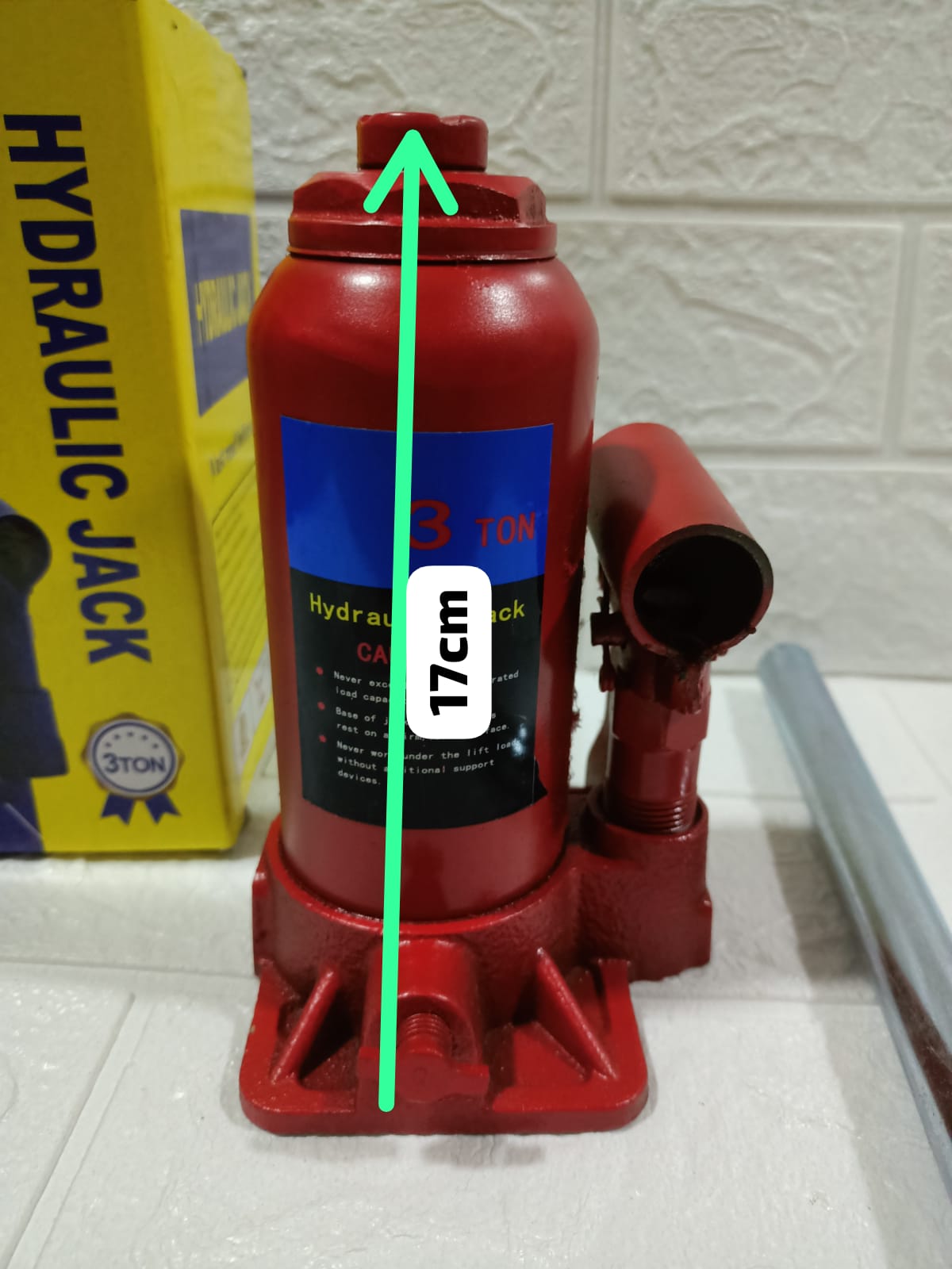 GATA HIDRAULICA TIPO BOTELLA 3 TONELADAS - Imagen 3