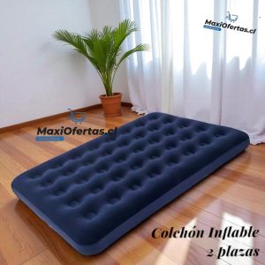 COLCHON INFLABLE 2 PLAZA MAS INFLADOR