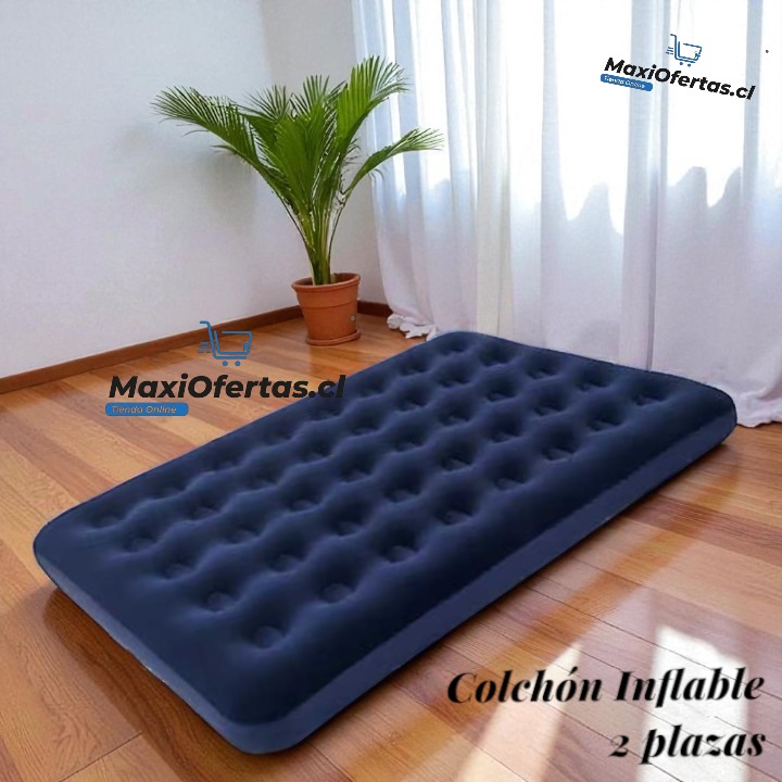 COLCHON INFLABLE 2 PLAZA MAS INFLADOR