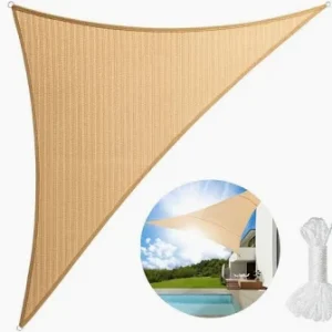 TOLDO VELA TRIANGULAR IMPERMEABLE 5X5X5