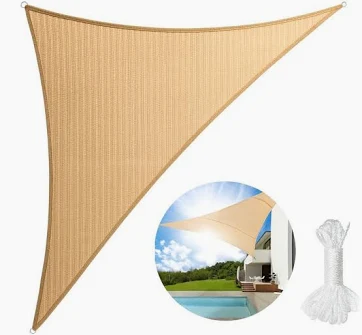 TOLDO VELA TRIANGULAR IMPERMEABLE 5X5X5