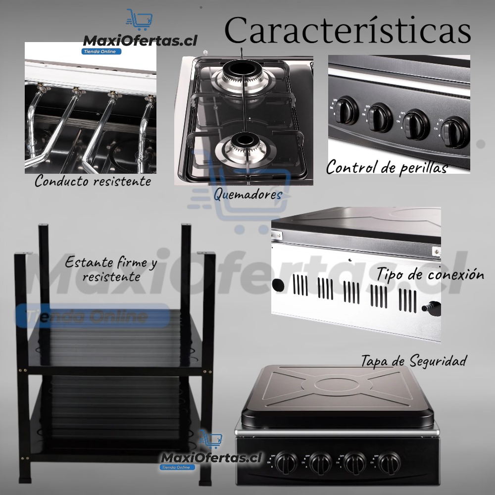 COCINA CON PEDESTAL NEGRA - Imagen 10