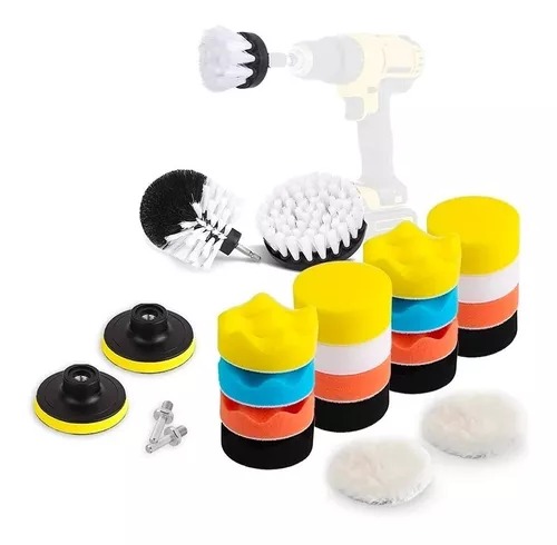 SET DE CEPILLOS Y ESPONJAS PARA TALADRO X23
