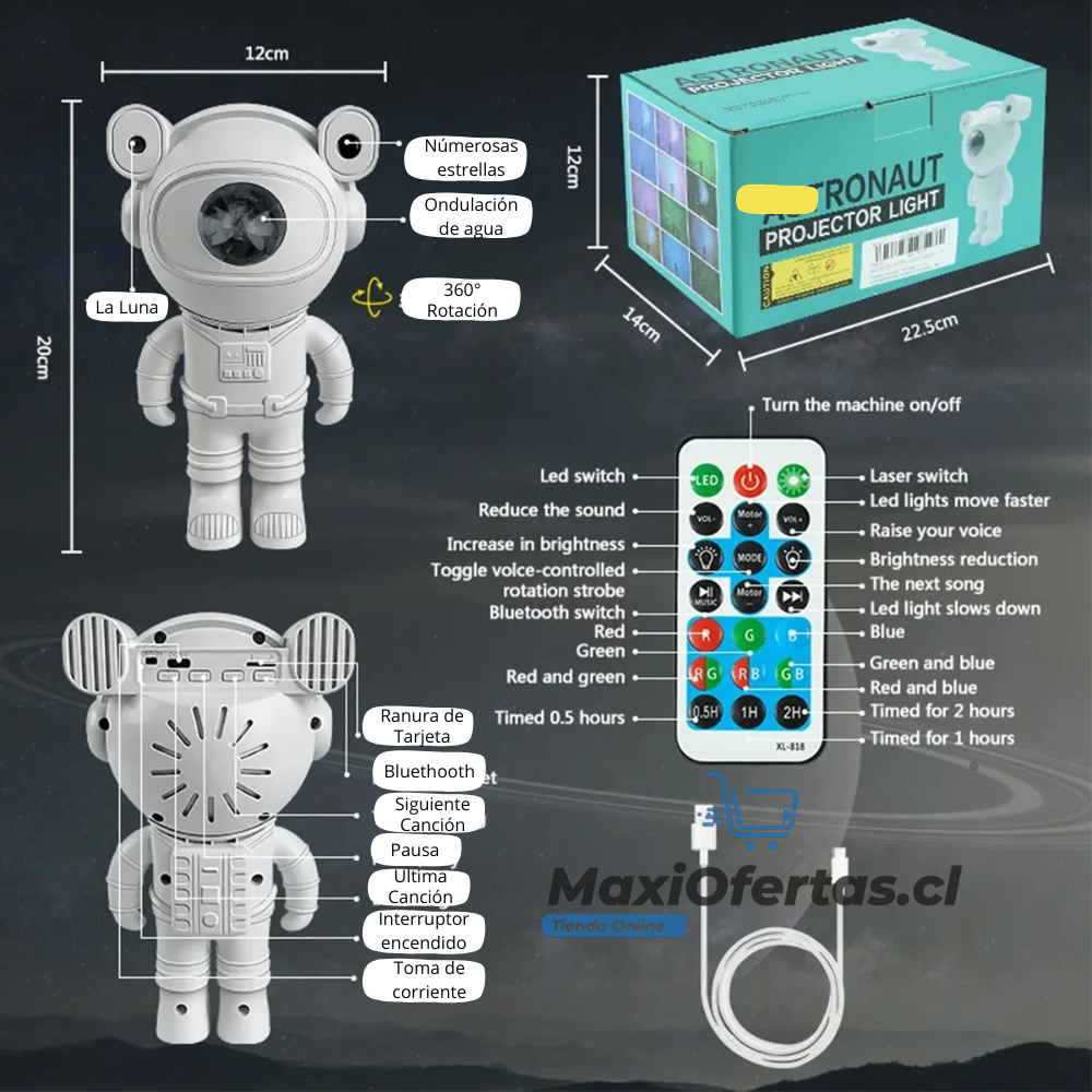 PROYECTOR ASTRONAUTA - Imagen 2