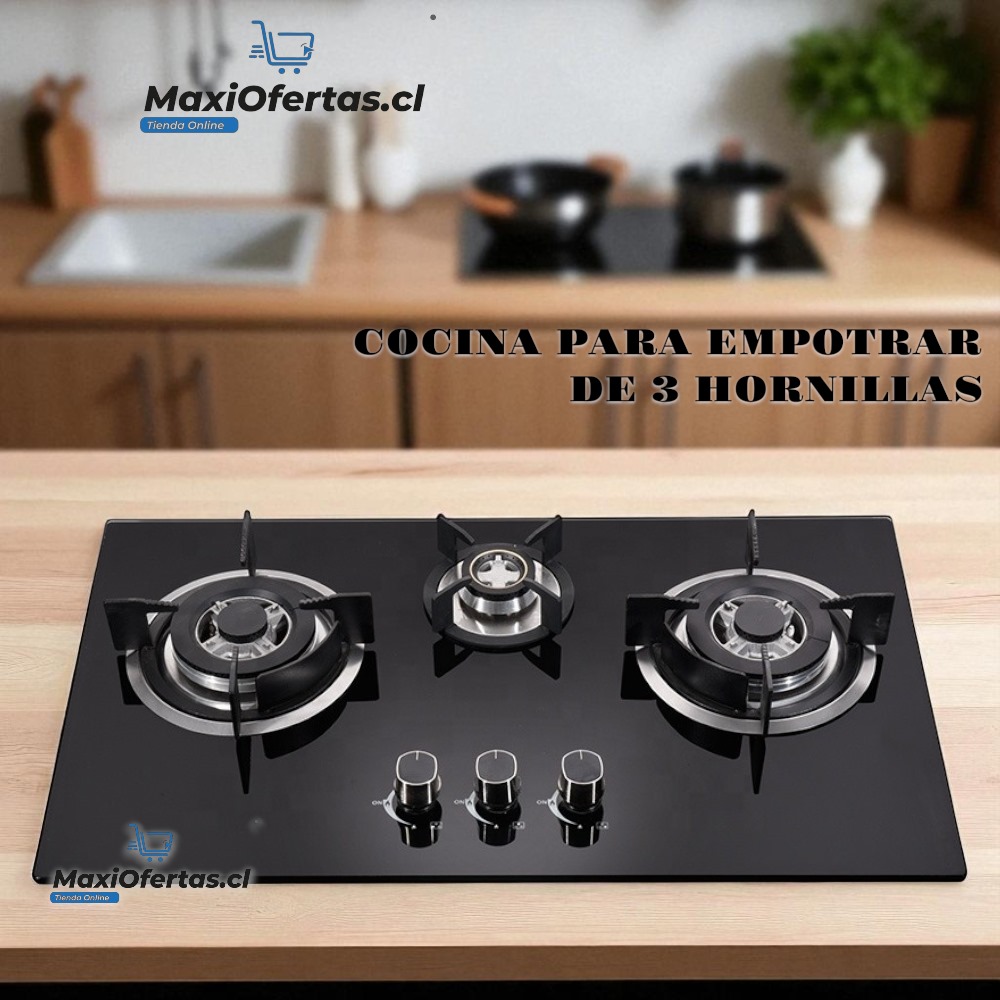 COCINA DE EMPOTRAR 3 HORNILLAS A GAS
