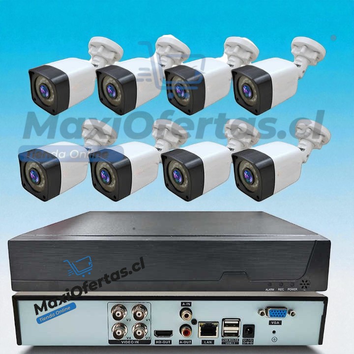 KIT 8 CÁMARAS DE SEGURIDAD CON DVR - Imagen 2