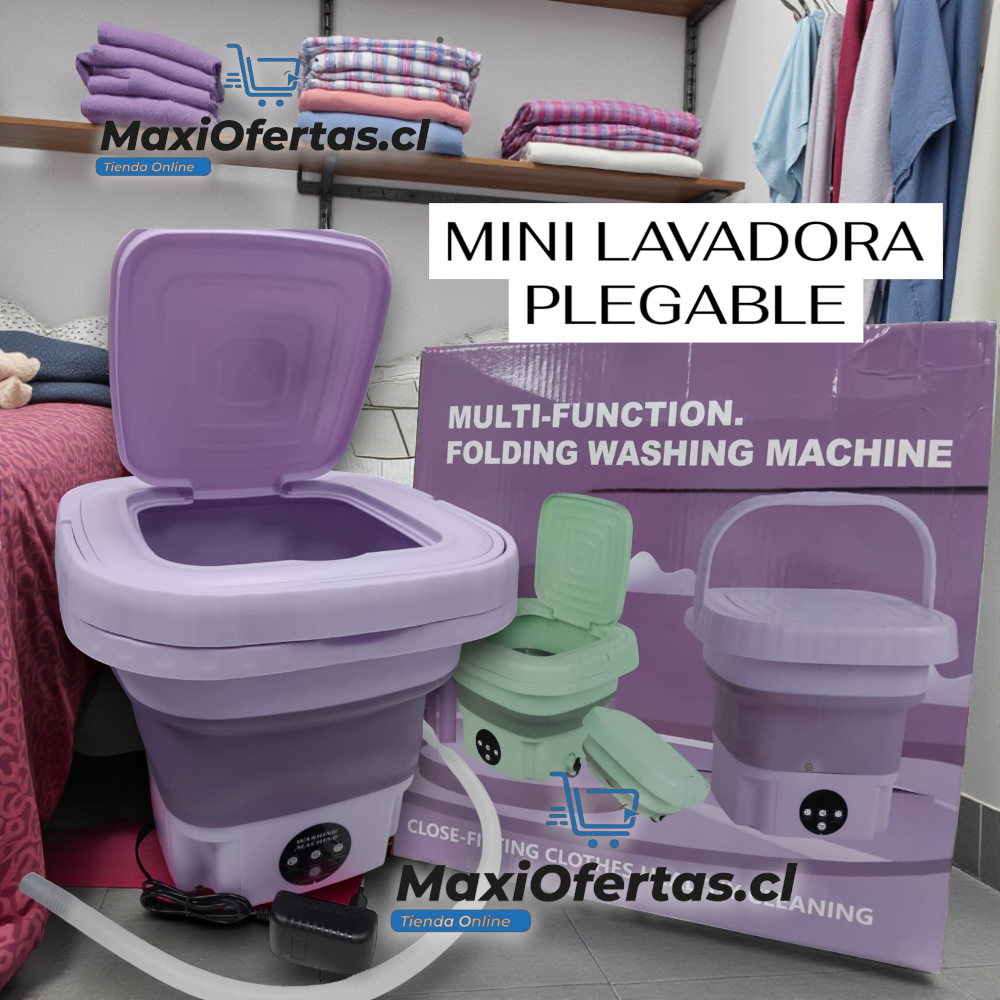 MINI LAVADORA PLEGABLE PORTÁTIL