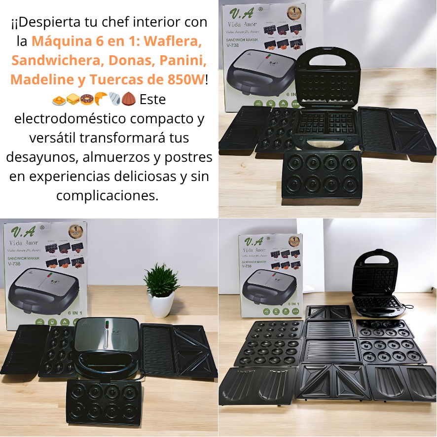 MAQUINA WAFLERA 6 EN 1 - Imagen 5
