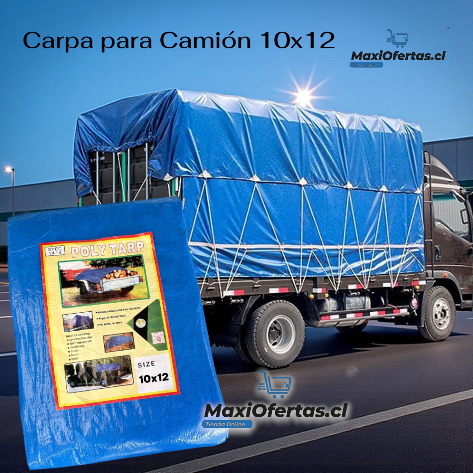 CARPA LONA IMPERMEABLEDE CAMION 10 X 12