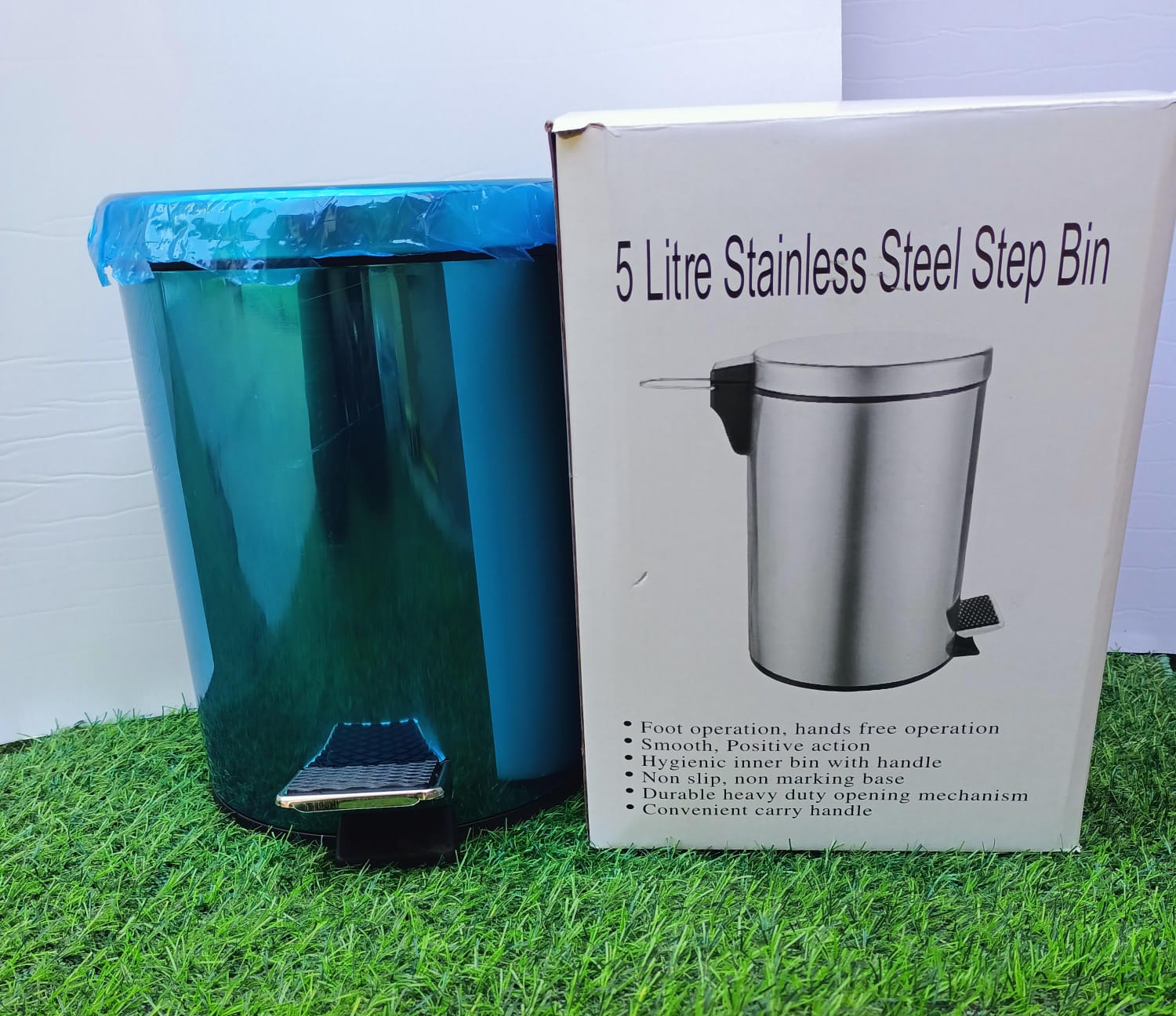 PAPELERA DE ALUMINIO 5 LITROS