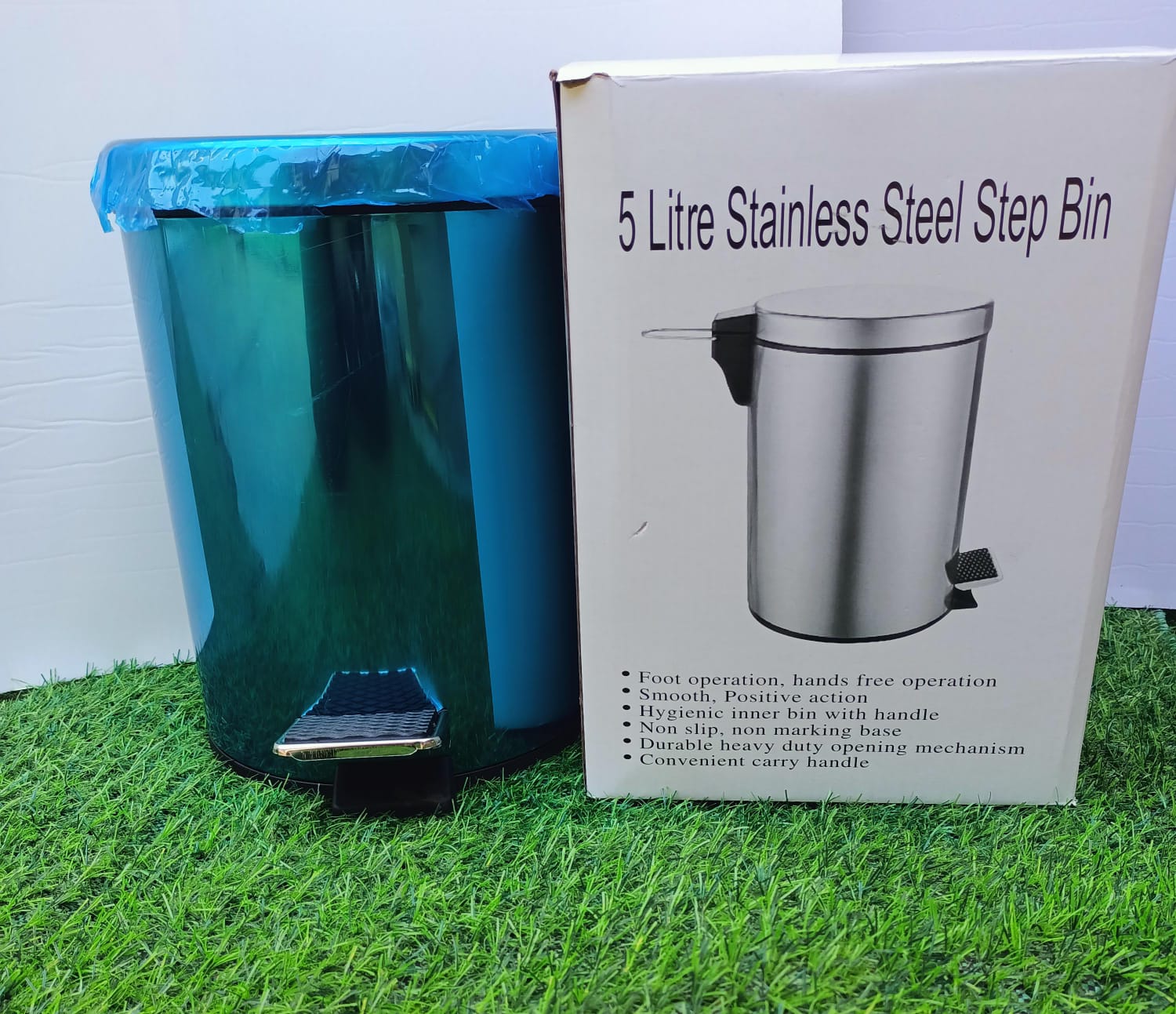 PAPELERA DE ALUMINIO 5 LITROS - Imagen 2