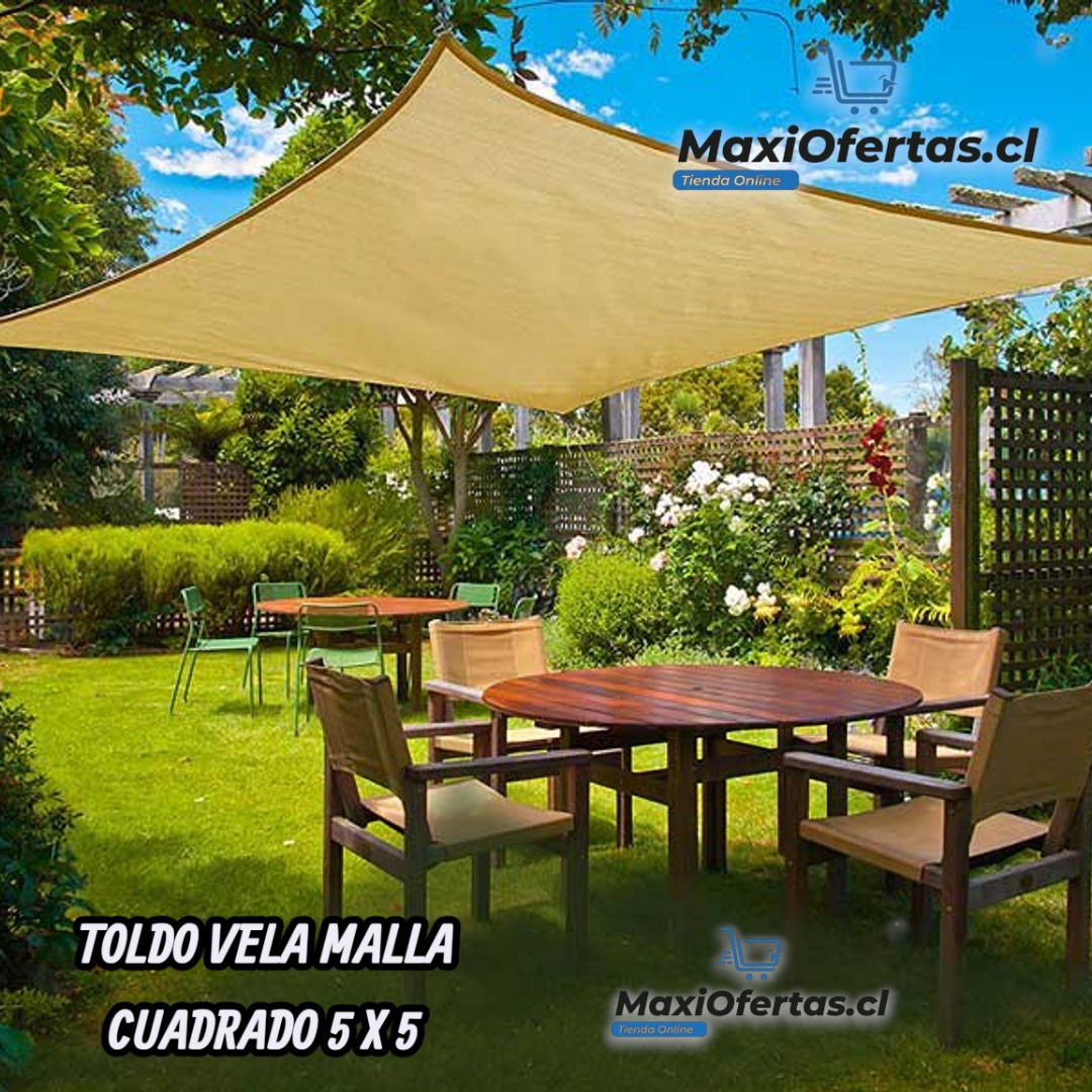 TOLDO VELA MALLA CUADRADO 5X5