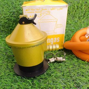 KIT VALVULA REGULADOR + 1.10CM DE MANGUERA + 2 ABRAZADERAS