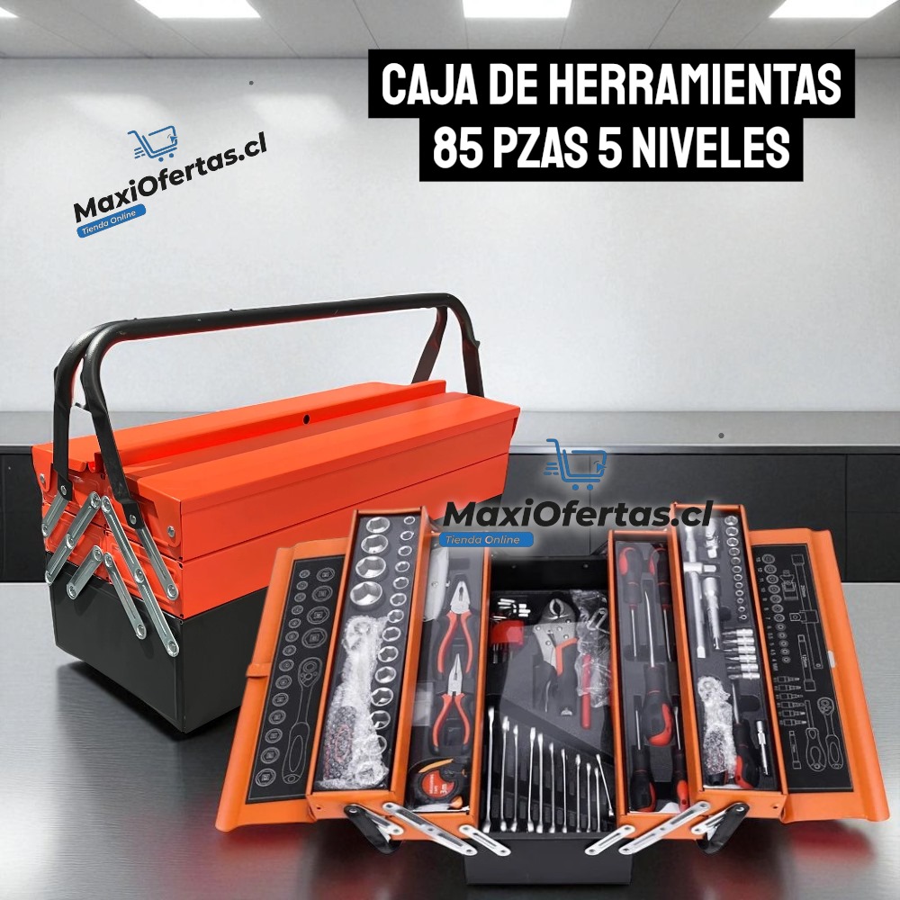 CAJA DE HERRAMIENTAS 85 PIEZAS