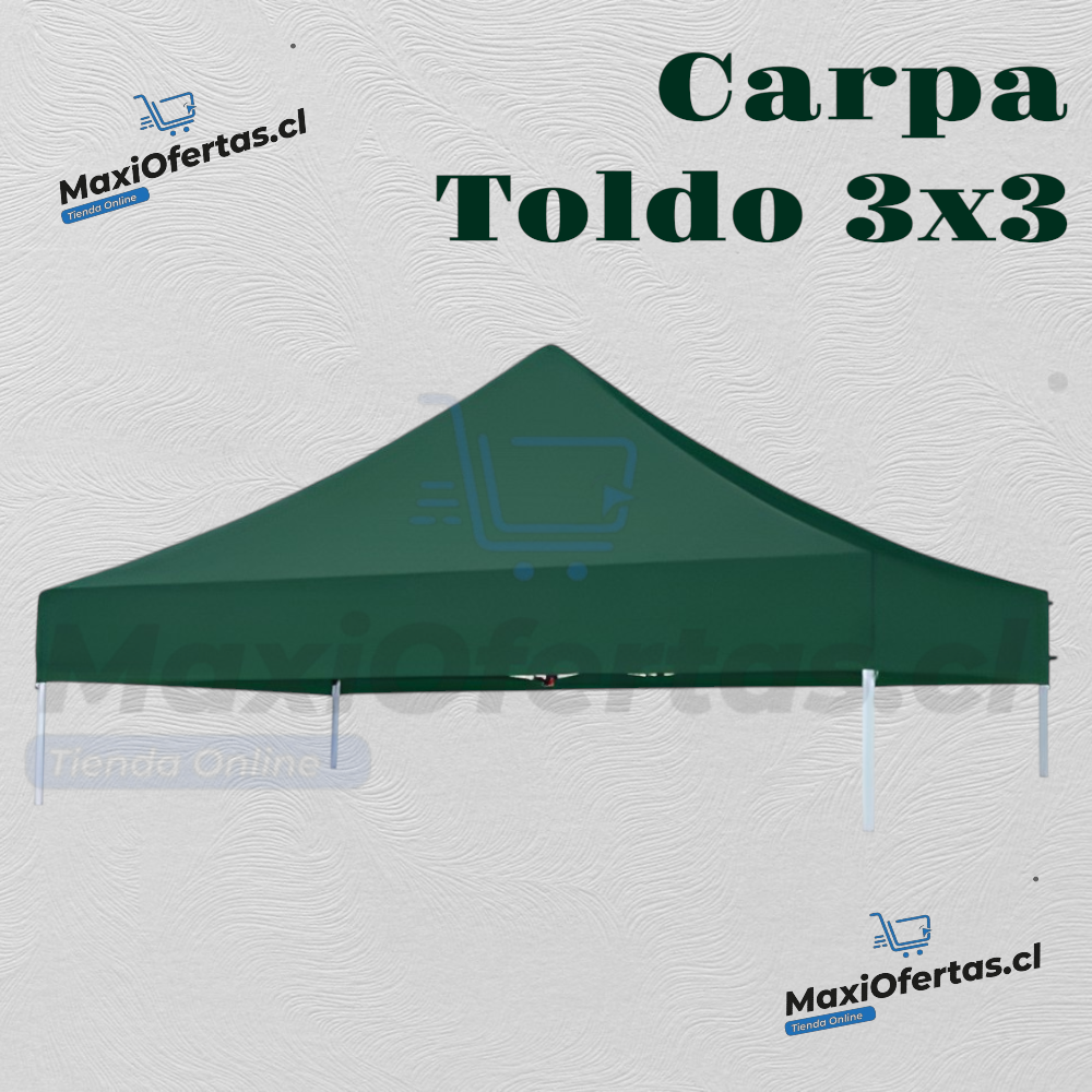 LONA DE TECHO 3X3 COLOR VERDE FILTRO UV
