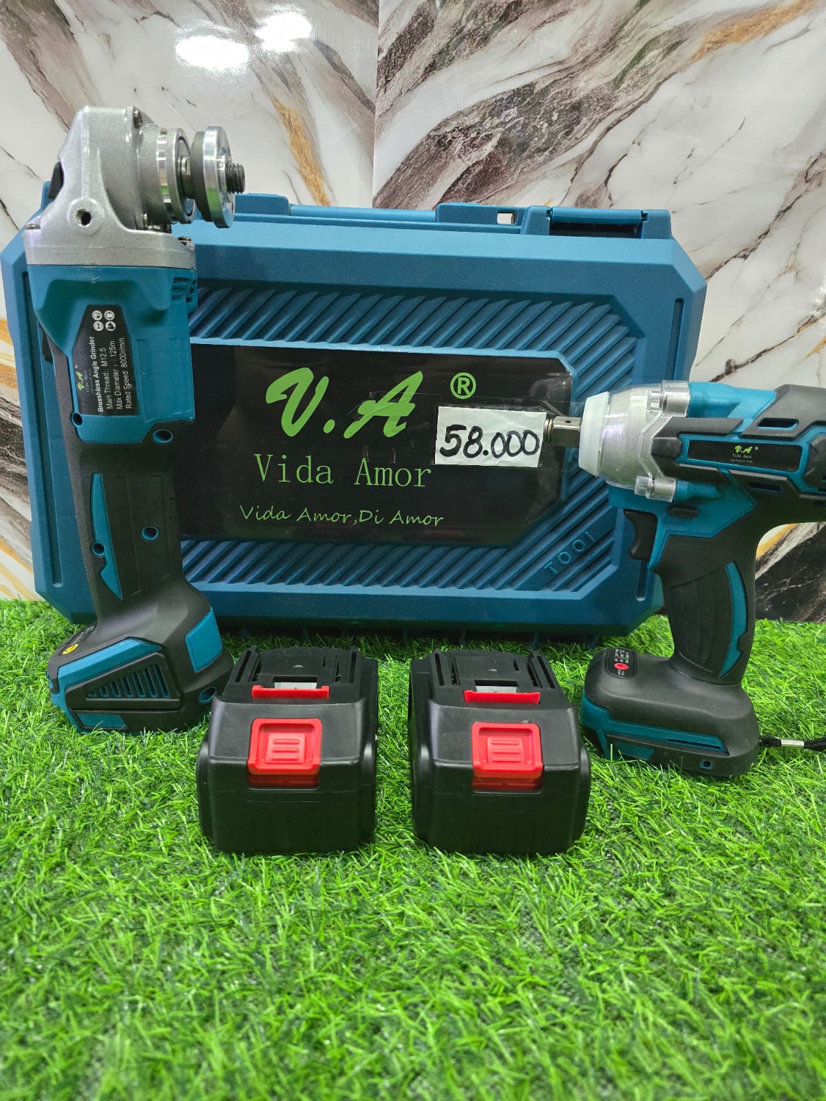 KIT DE ESMERIL GALLETERA + PISTOLA DE IMPACTO 98V