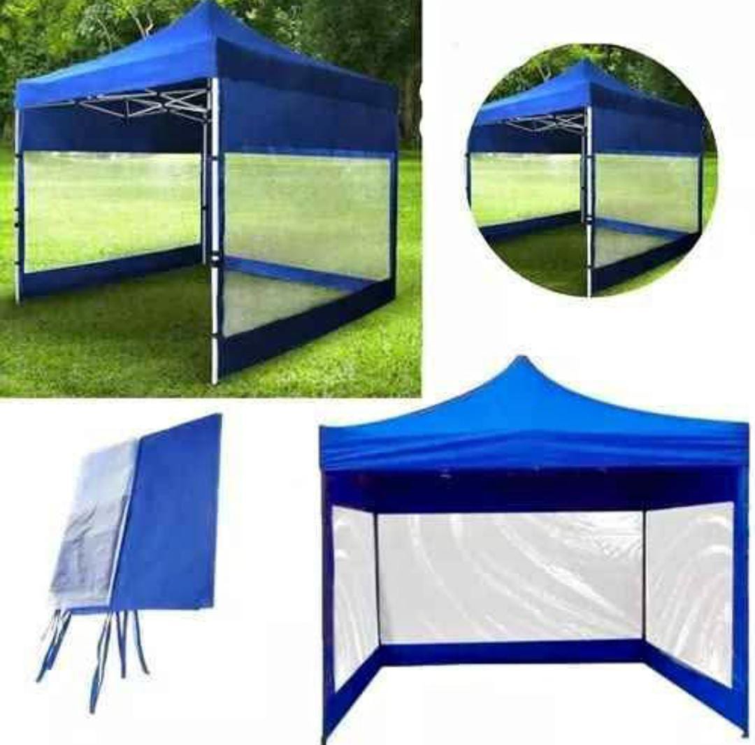 LONA LATERAL TRANSPARENTE CON AZUL 3X3 - Imagen 4