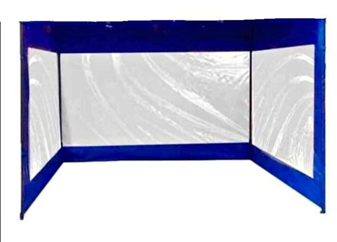 LONA LATERAL TRANSPARENTE CON AZUL 3X3 - Imagen 3