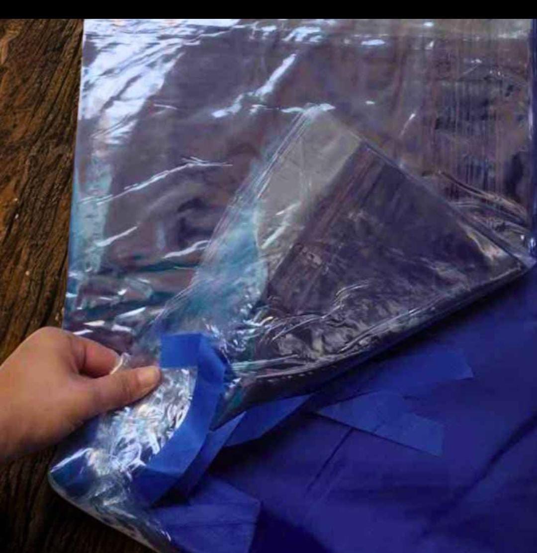 LONA LATERAL TRANSPARENTE CON AZUL 3X3 - Imagen 6