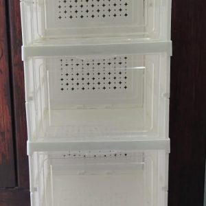 PACK 6 CAJAS ZAPATERA ACRILICA COLOR BLANCO