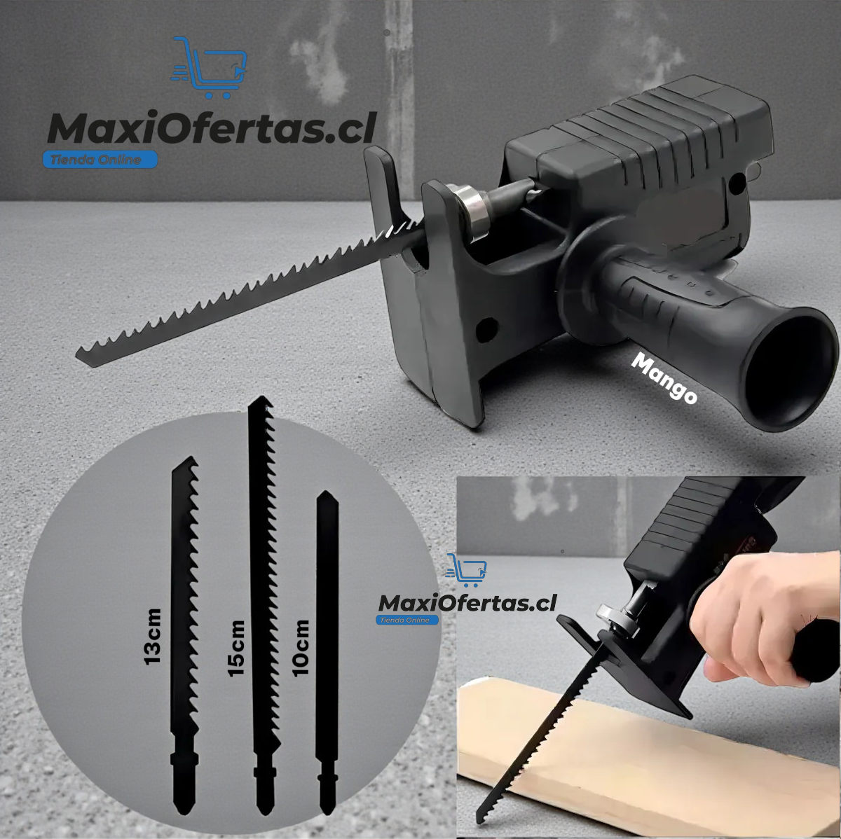 ADAPTADOR DE CALADORA SERRUCHO PARA TALADRO - Imagen 2