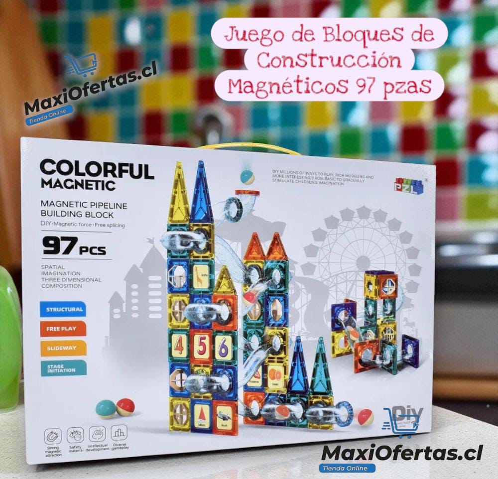 JUEGO DE BLOQUES 97 PIEZAS DE CONSTRUCCION DIDACTICO PARA NIÑOS - Imagen 3