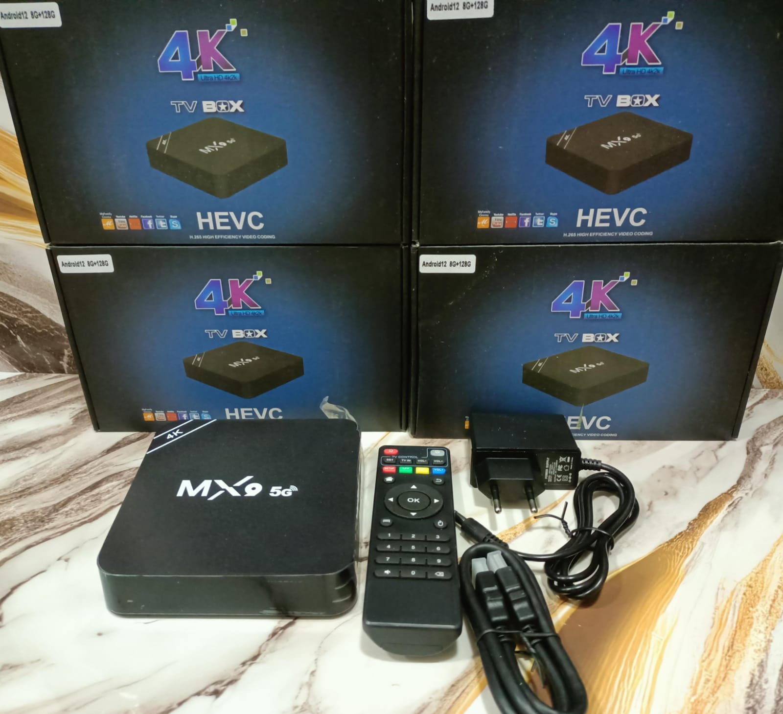 TV BOX 4K CAJA AZUL