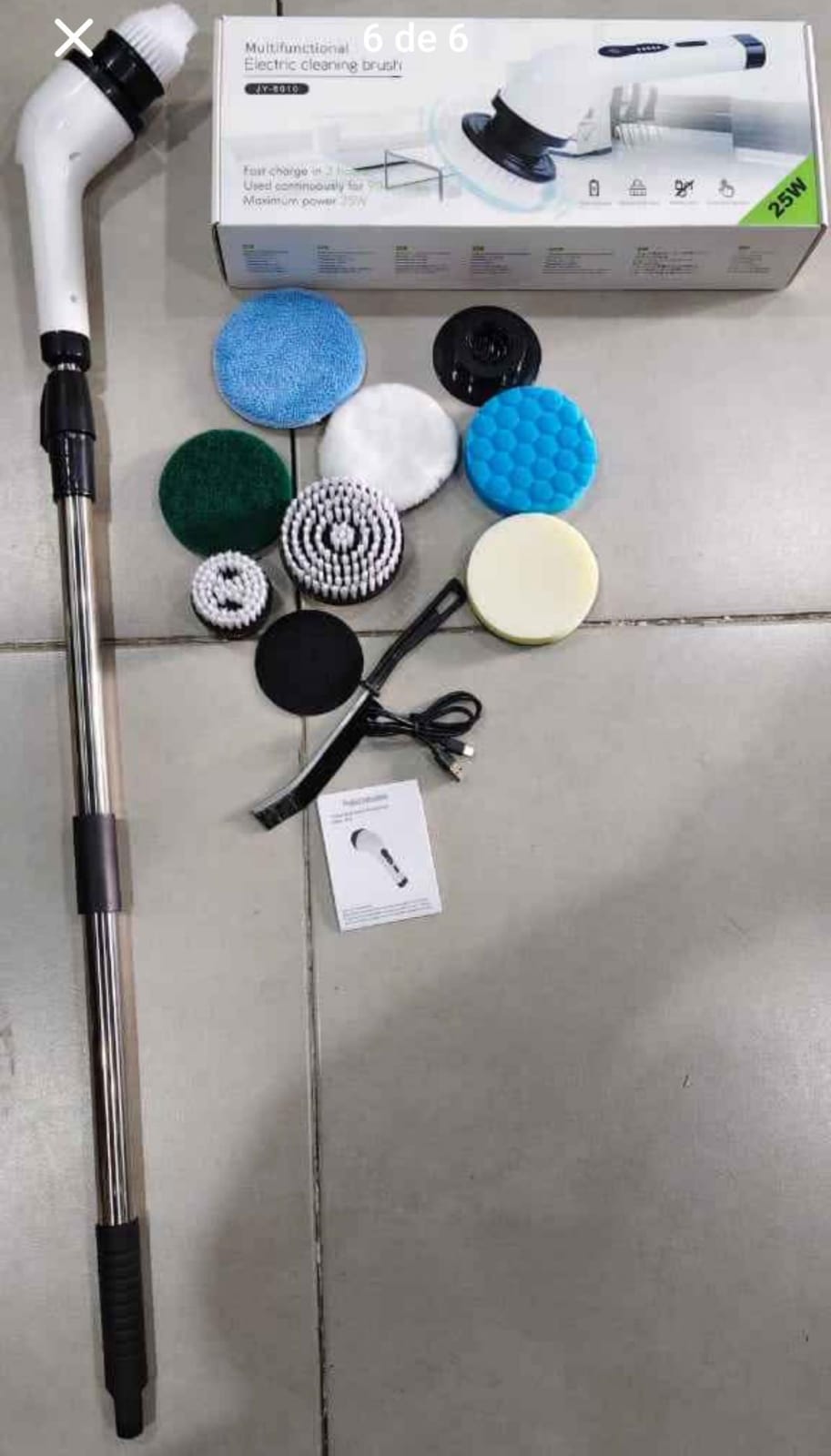 CEPILLO DE LIMPIEZA ELECTRICO 9 EN 1 - Imagen 6
