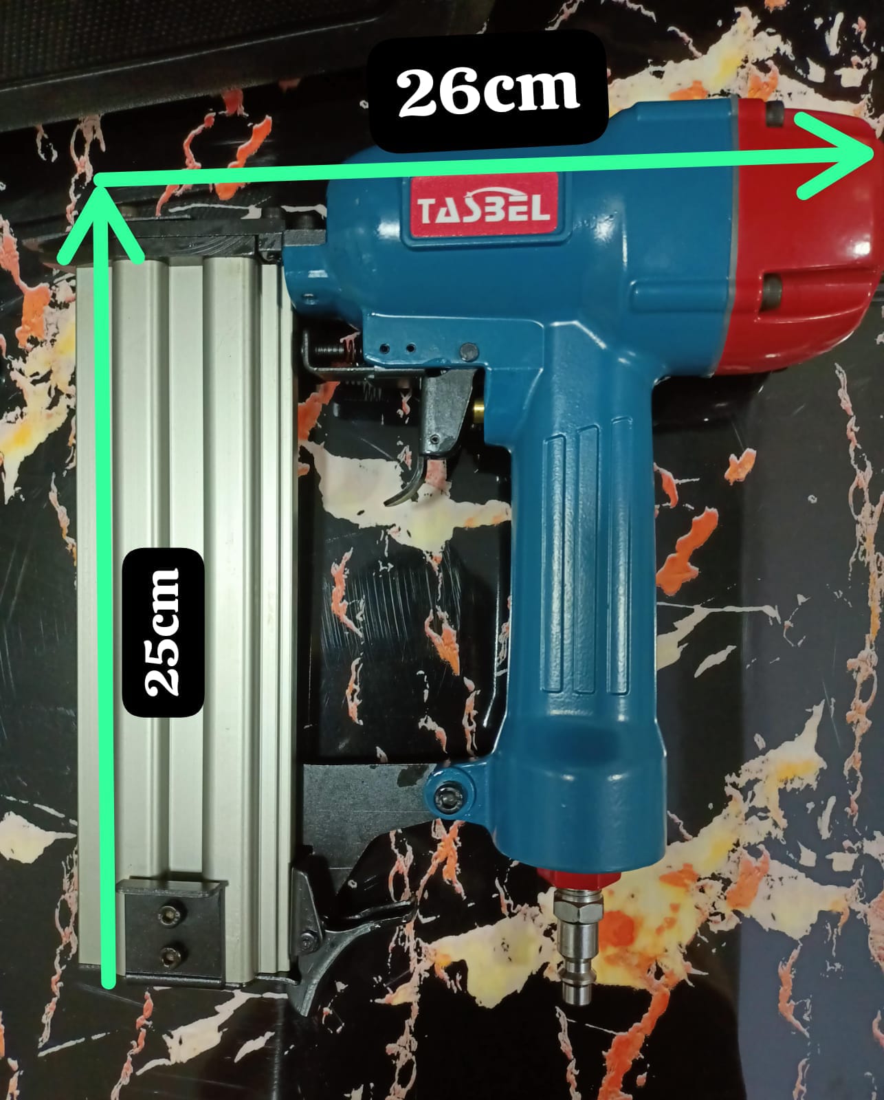 PISTOLA DE CLAVOS NEUMATICA DE AIRE TASBEL - Imagen 5