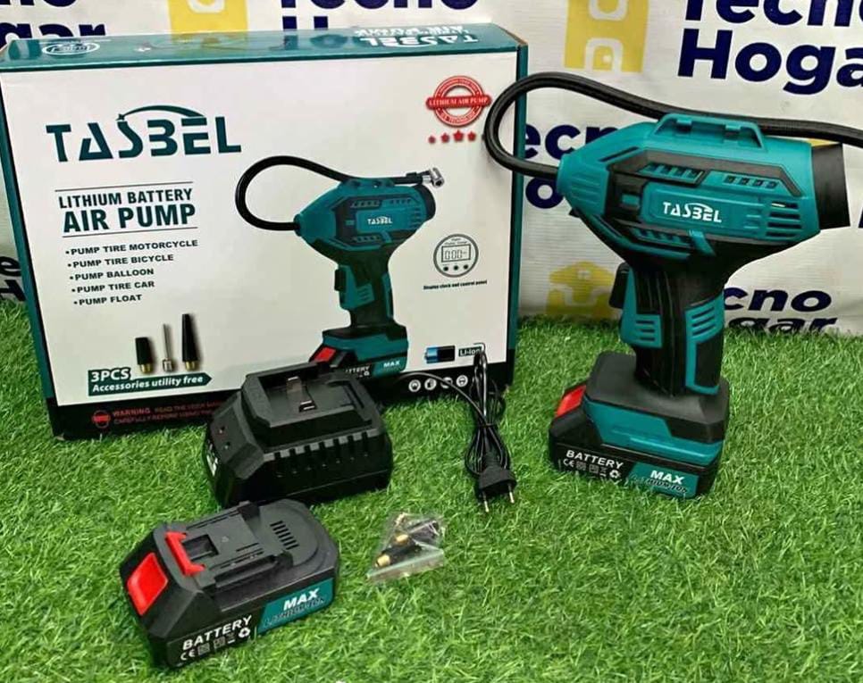 COMPRESOR DE AIRE INALAMBRICO PORTATIL TASBEL