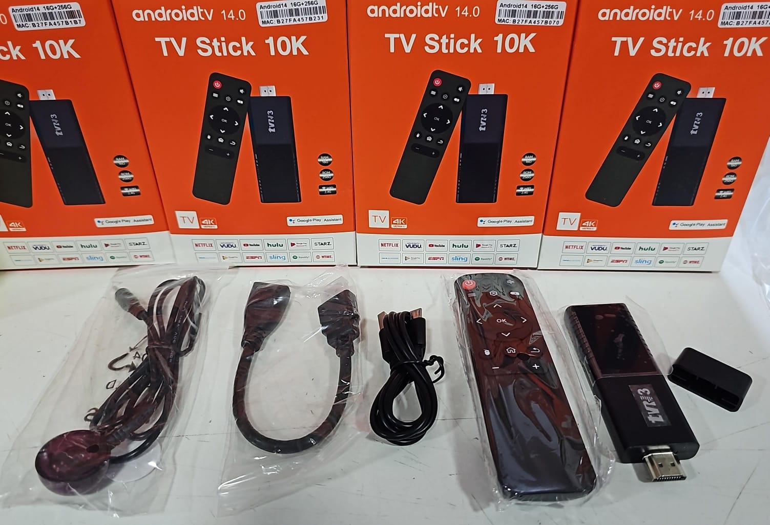TV BOX TIPO PENDRIVE CAJA NARANJA