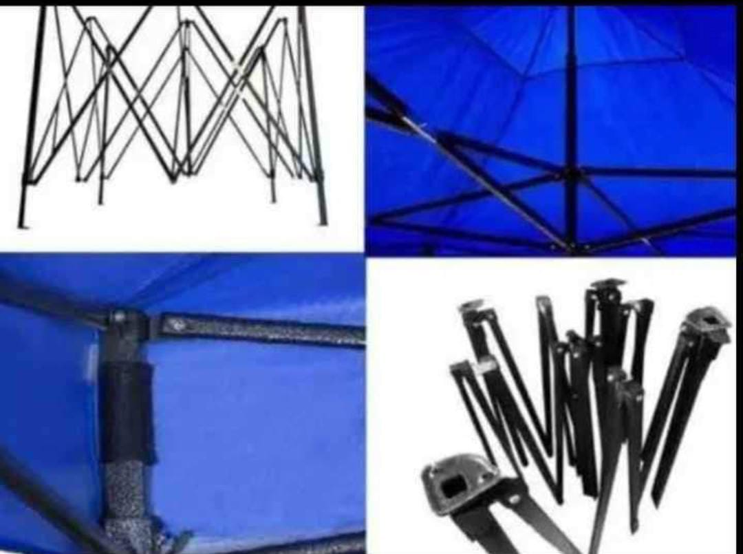 TOLDO CON ESTRUCTURA 3X3 CON LONA , ROJO, VERDE , BLANCO O NEGRO - Imagen 2