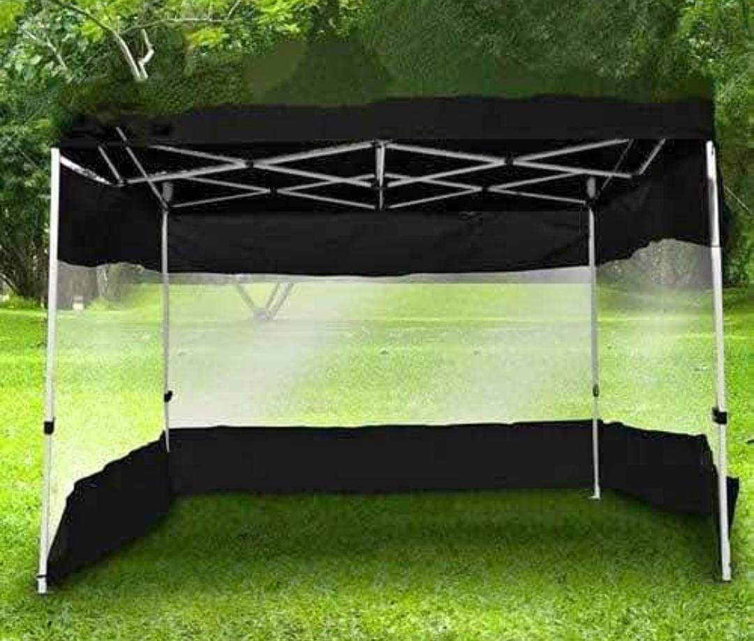 LONA LATERAL TRANSPARENTE CON NEGRO 3X3 - Imagen 2