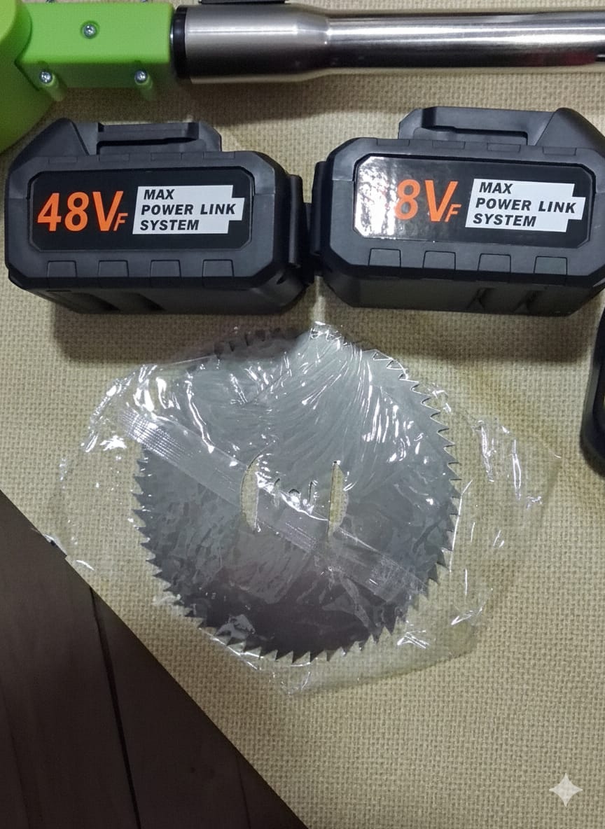 CORTADORA DE CESPED INALAMBRICA 2 BATERIAS VIDA AMOR - Imagen 2