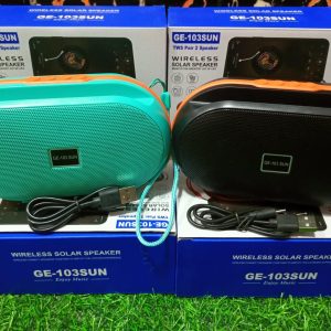 PARLANTE SOLAR CON BLUETHOOTH CAJA AZUL