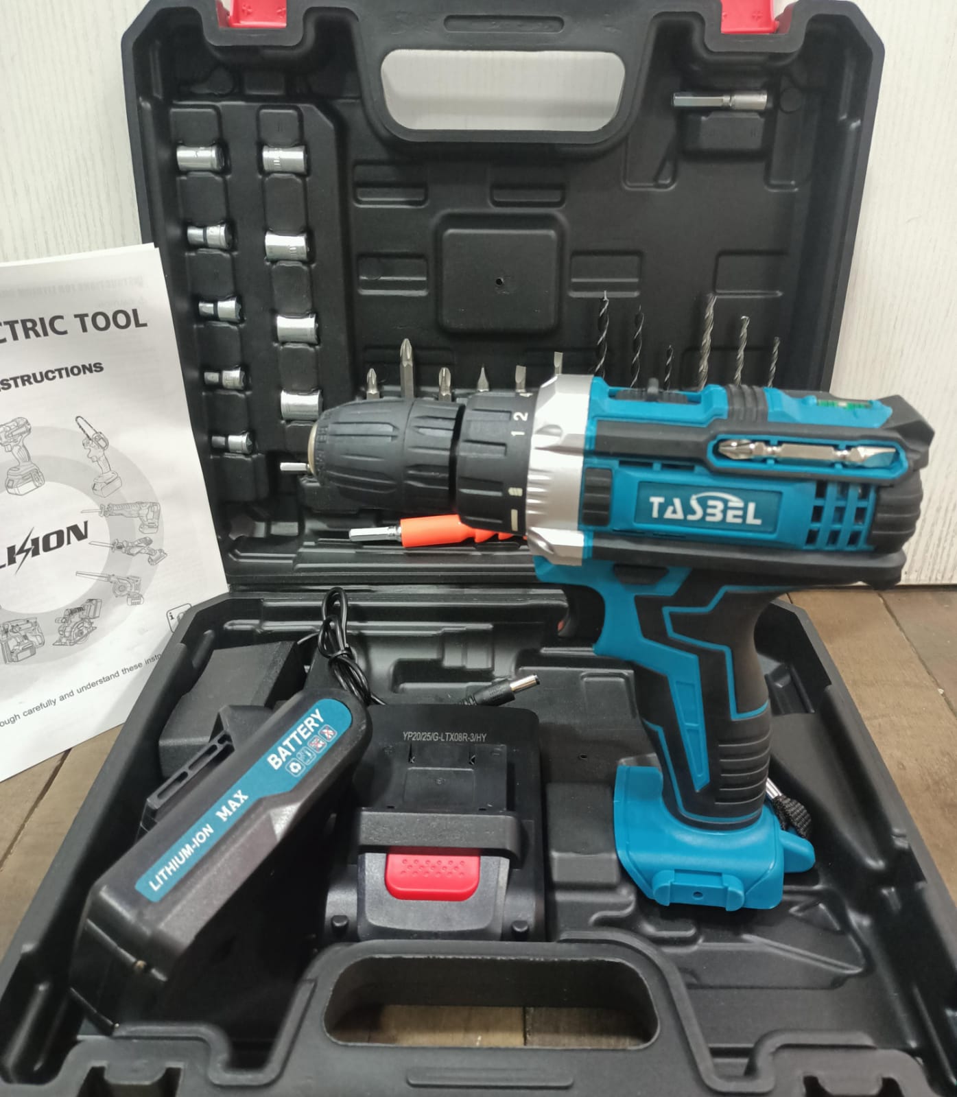 TALADRO INALAMBRICO TASBEL AZUL