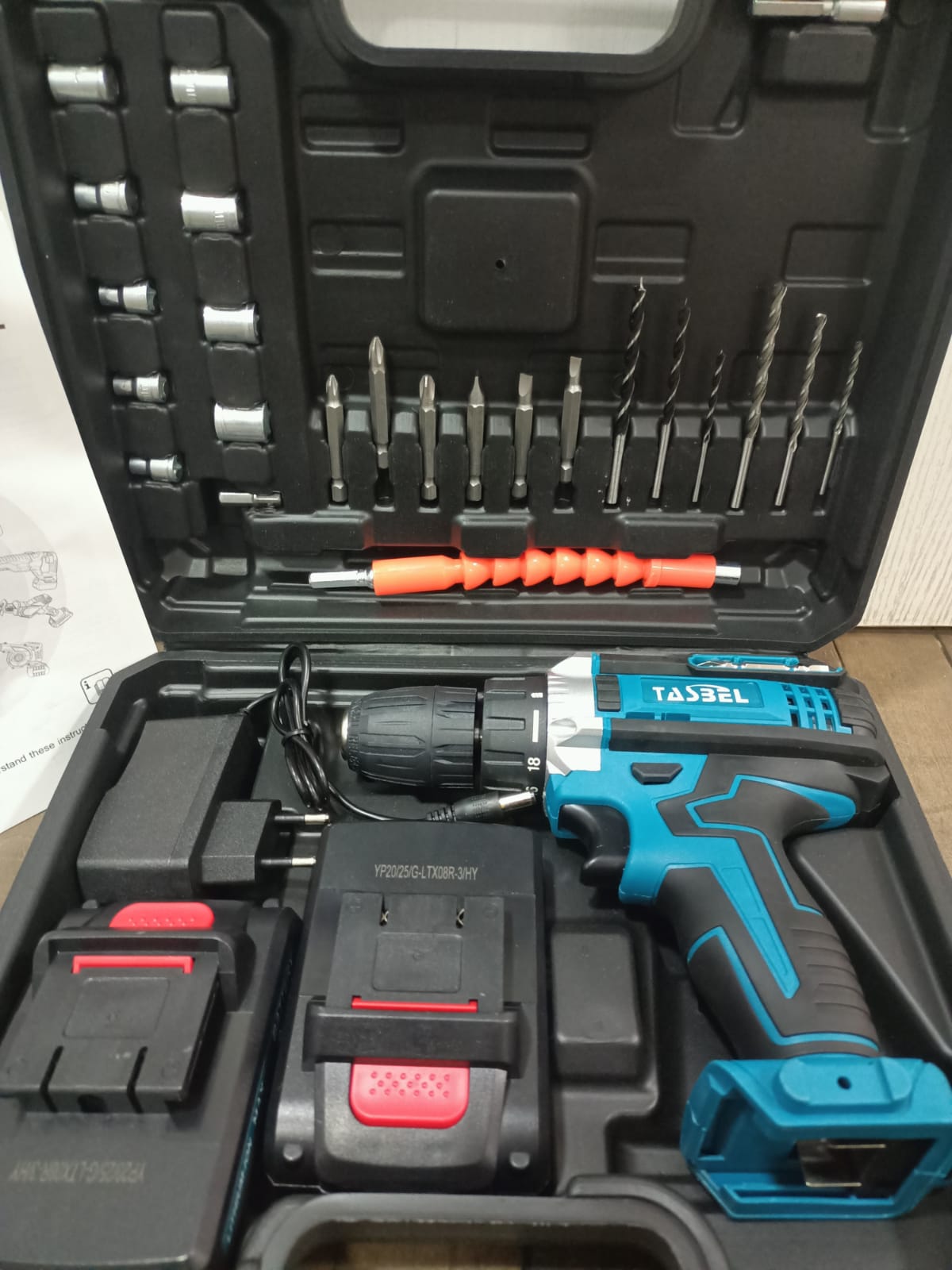 TALADRO INALAMBRICO TASBEL AZUL - Imagen 2