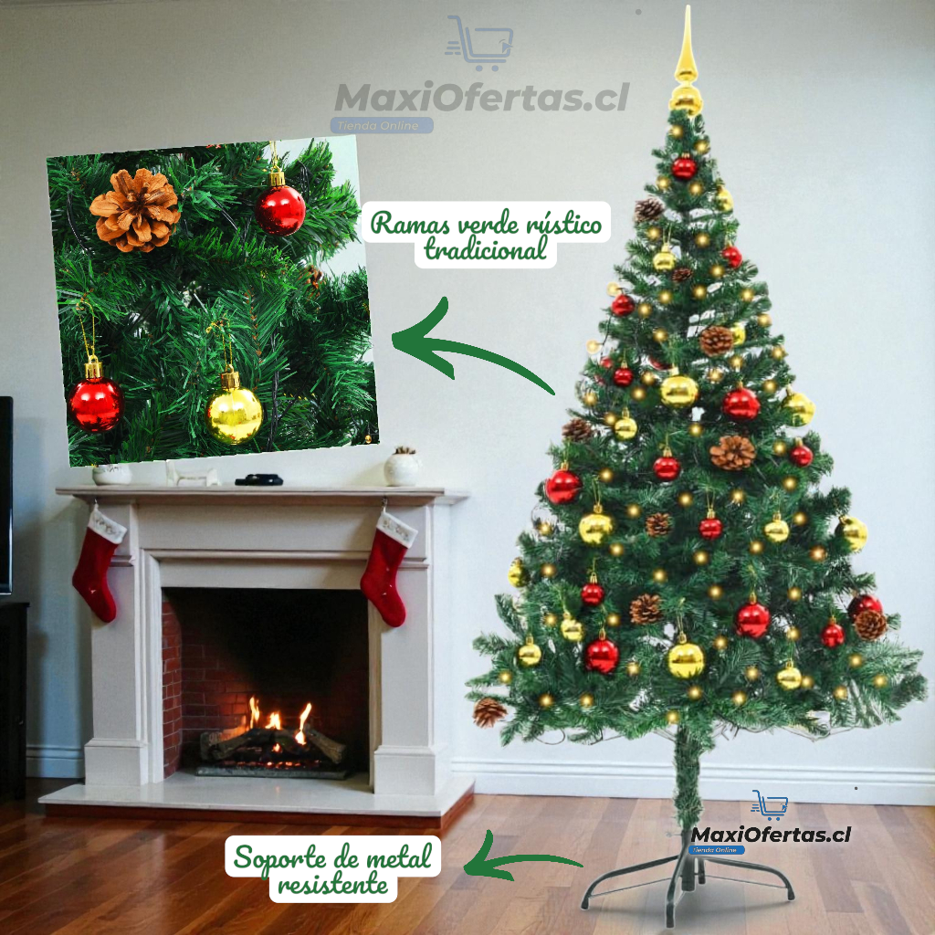 ARBOL DE NAVIDAD 2.10 CM - Imagen 2