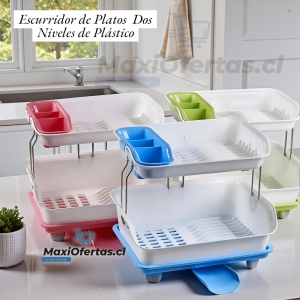 ESCURRIDOR DE PLASTICO 2 NIVELES