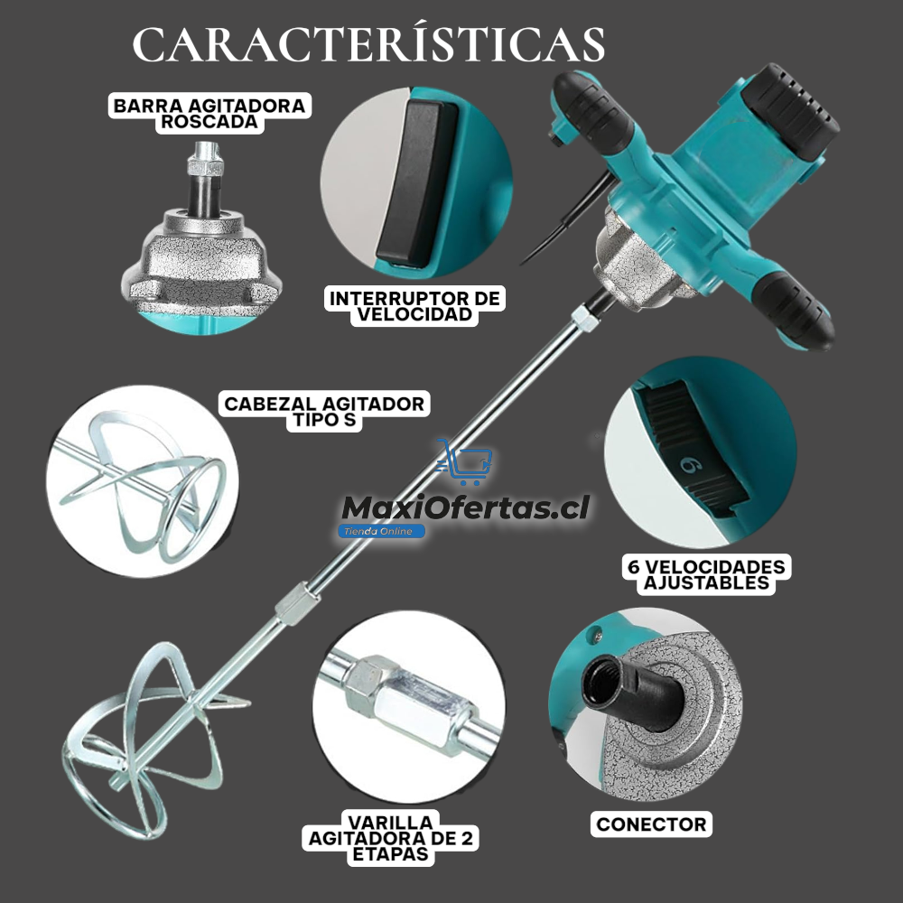 MEZCLADOR DE CEMENTO ELECTRICO - Imagen 3