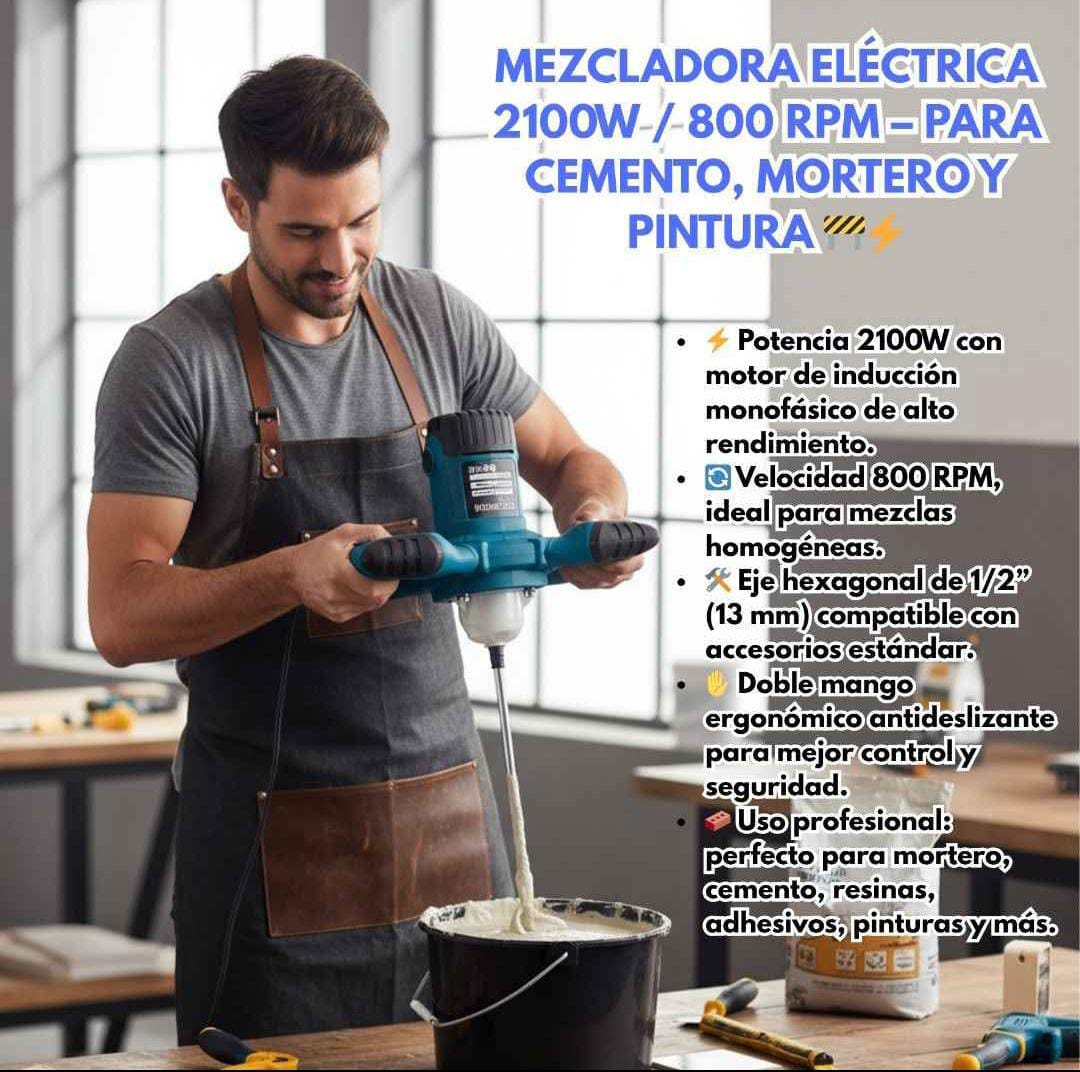 MEZCLADOR DE CEMENTO ELECTRICO - Imagen 6