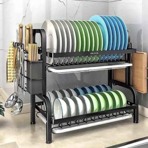 RACK ESCURRIDOR BOWL 2 NIVELES ALUMINIO