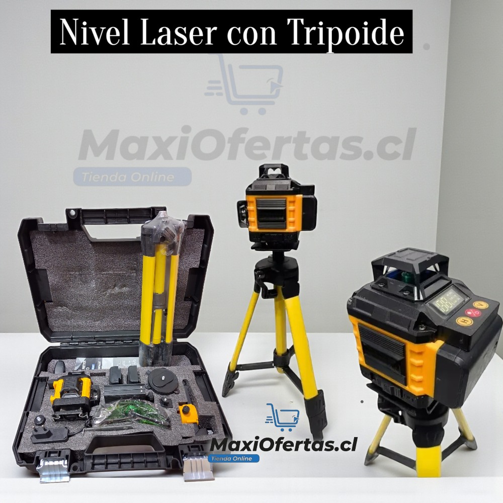 NIVEL LASER 16 LINEAS YETO AMARILLO CON TRIPOIDE