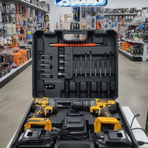 TALADRO MAS PISTOLA DE IMPACTO TASBEL 2 BATERIAS